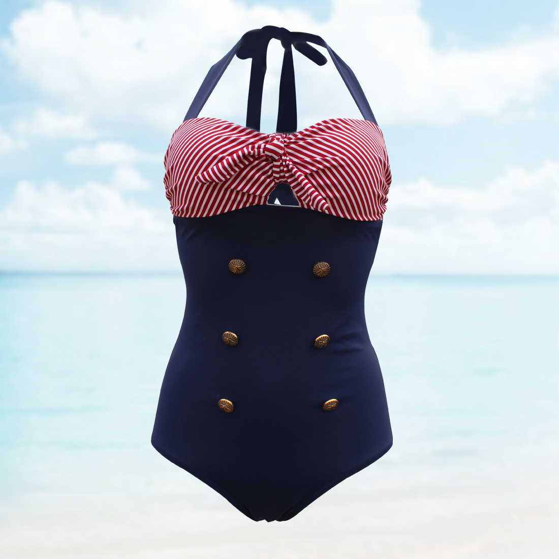 retro style one piece swimsuits